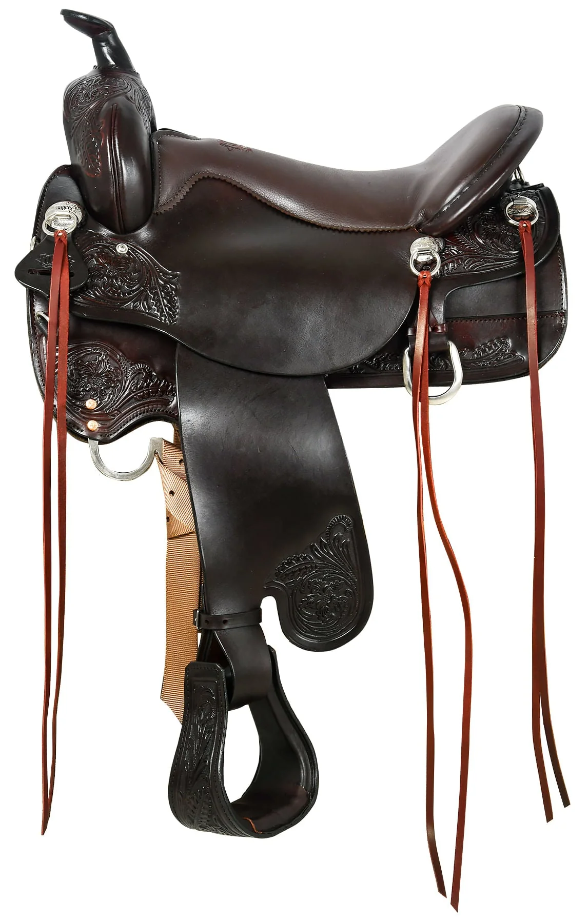 Tucker Custom Meadow Creek Trail Saddle, Medium, Brown - Healthber