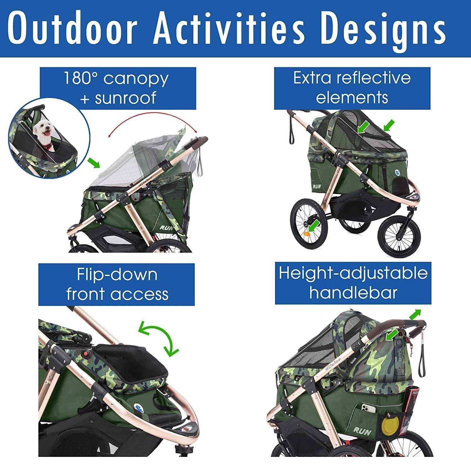 HPZ Pet Rover Run Jogging/Running Stroller - Healthber