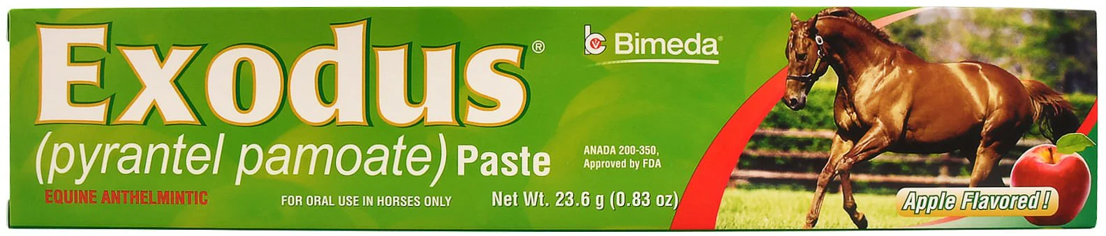 Exodus Pyrantel Pamoate Horse Dewormer Paste - Healthber