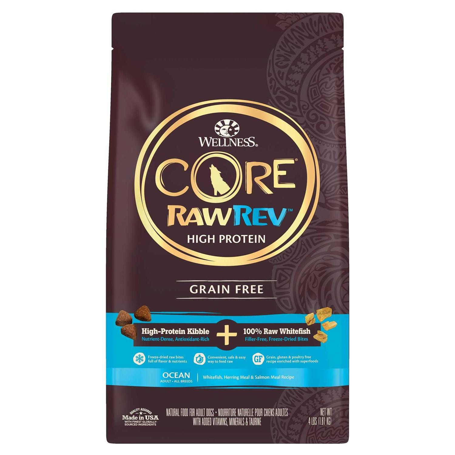 Wellness CORE RawRev Grain Free Whitefish Dog Food - Healthber