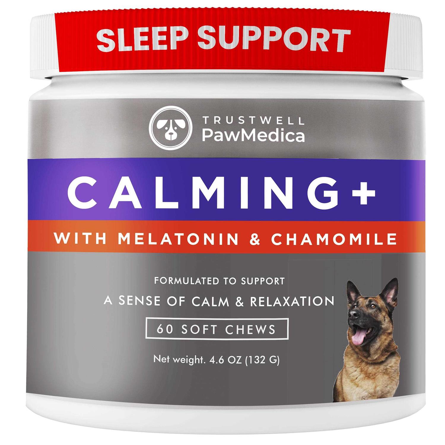 PawMedica Calming Chews for Dogs Dog Sleep Supplement Melatonin for Dog Anxiety - Healthber