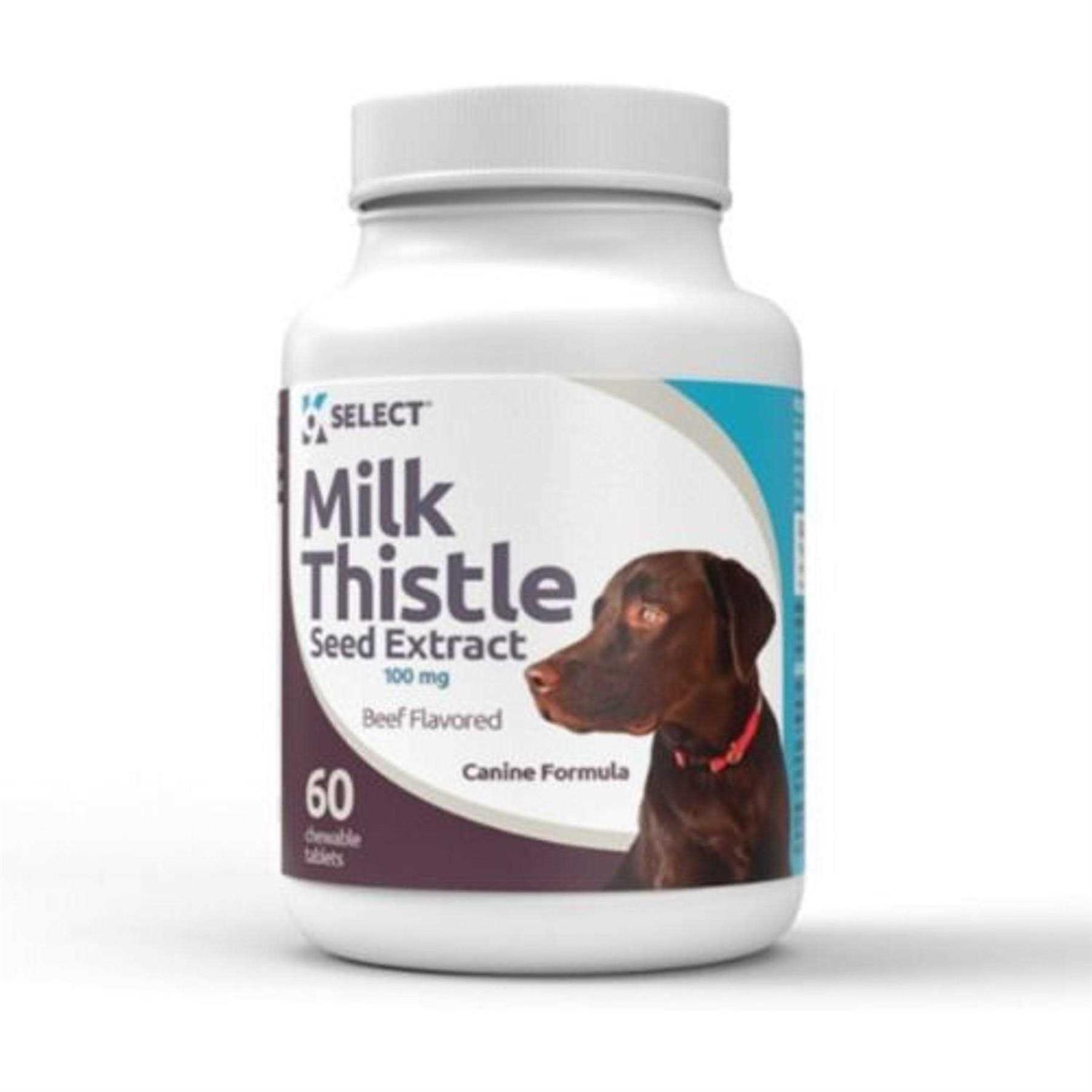 K9 Select Milk Thistle for Dogs 100mg 60 Beef Flavored Tablets - Healthber