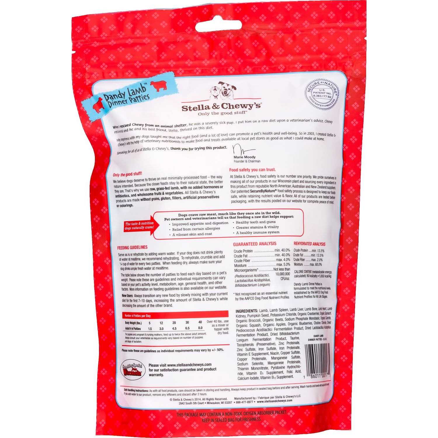 Stella & Chewy’s Dandy Lamb Dinner Patties Freeze-Dried Dog Food - Healthber
