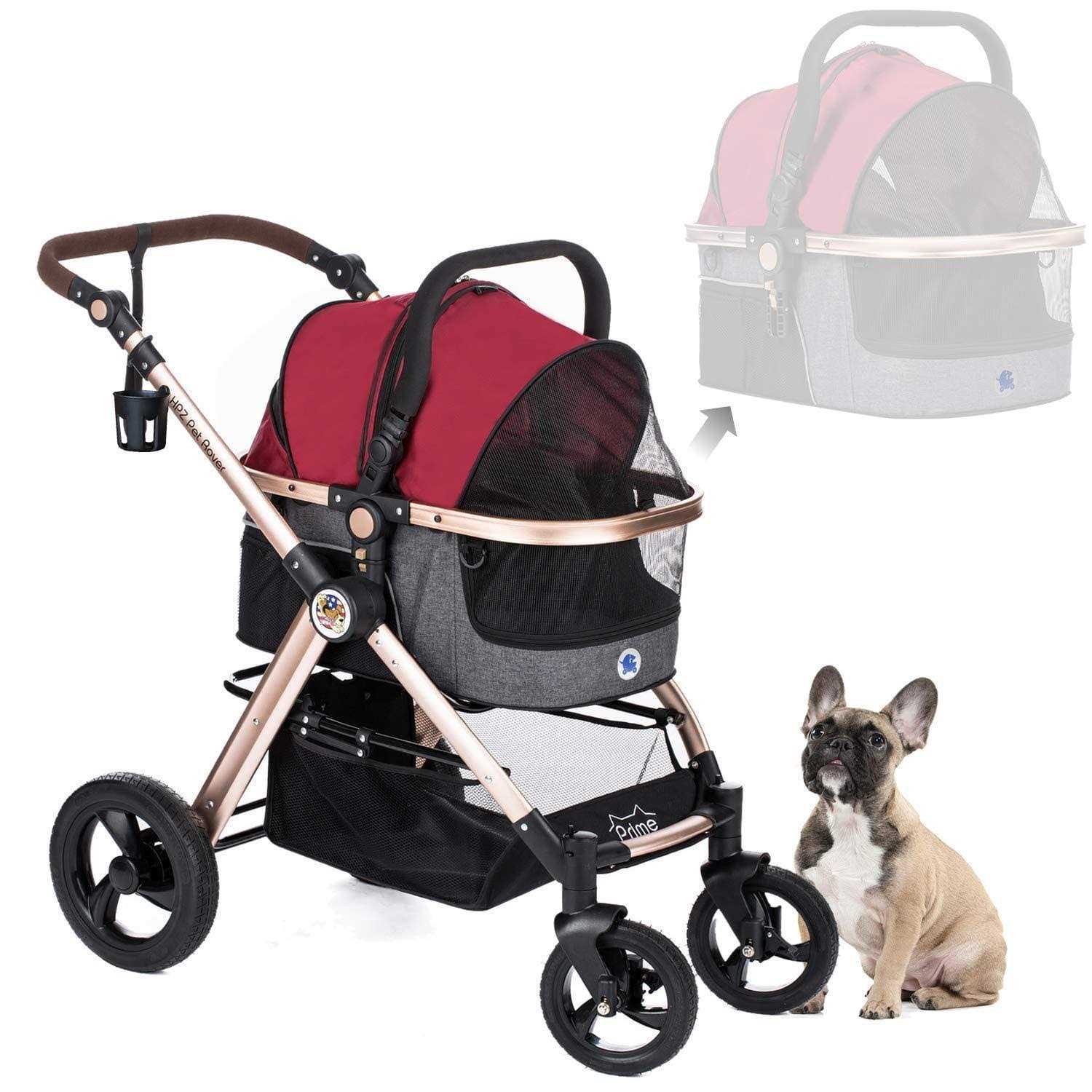 HPZ Pet Rover Prime 3-in-1 Luxury Stroller - Healthber