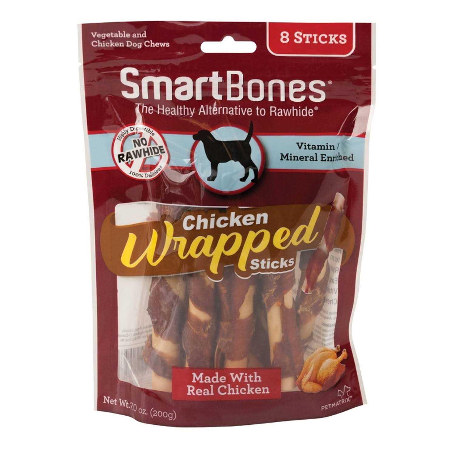 SmartBones Chicken Wrapped Peanut Butter Sticks - Healthber