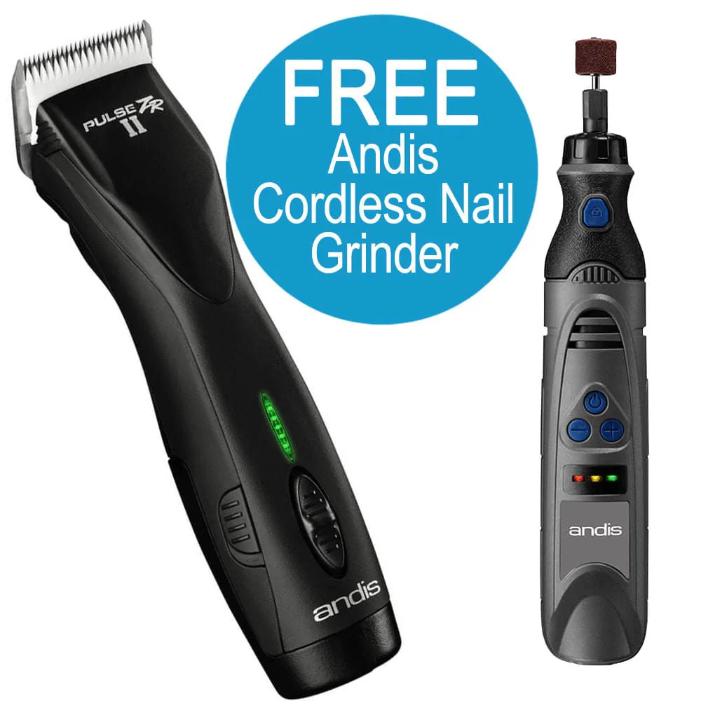Pulse ZR II Clipper with FREE Cordless Nail Grinder - Healthber