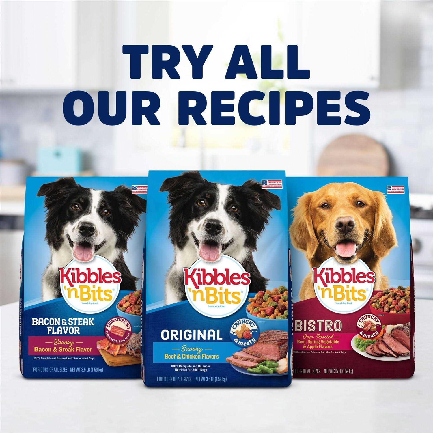 Kibbles ‘n Bits Bacon & Steak Dry Dog Food - Healthber