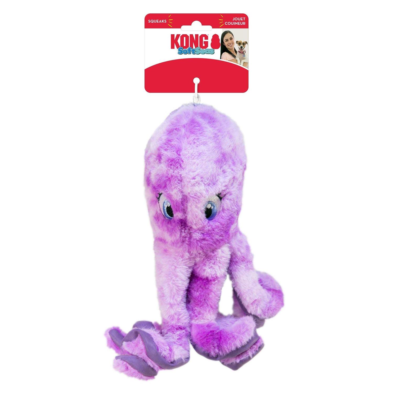 Kong SoftSeas Octopus Dog Toy - Healthber