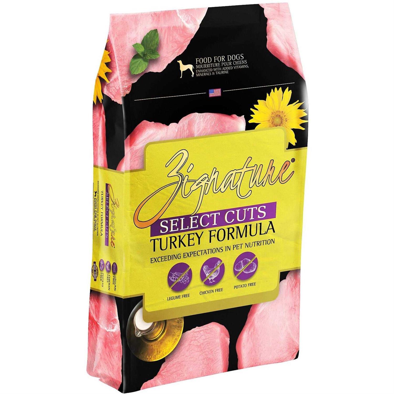 Zignature Select Cuts Turkey Formula Dry Dog Food - Healthber