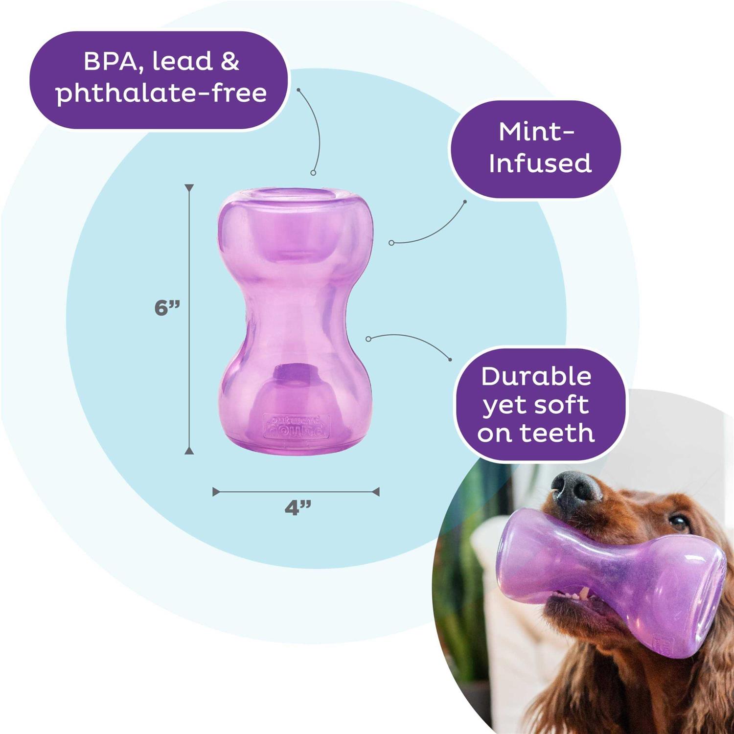 Outward Hound Double Snoop Interactive Treat Stuffer Durable Dog Toy - Healthber
