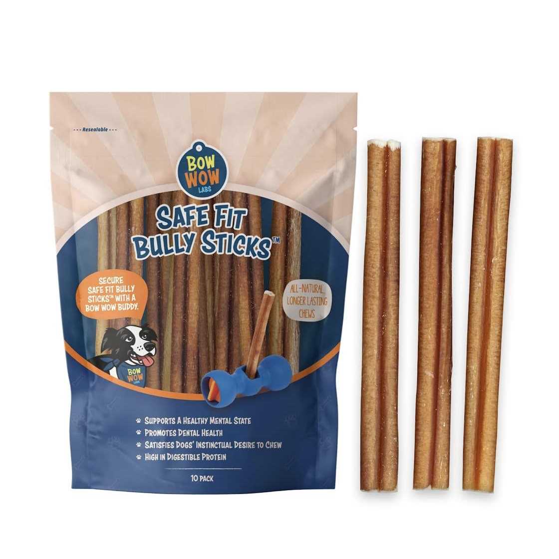 Bow Wow Labs Safe Fit Bully Sticks - Healthber