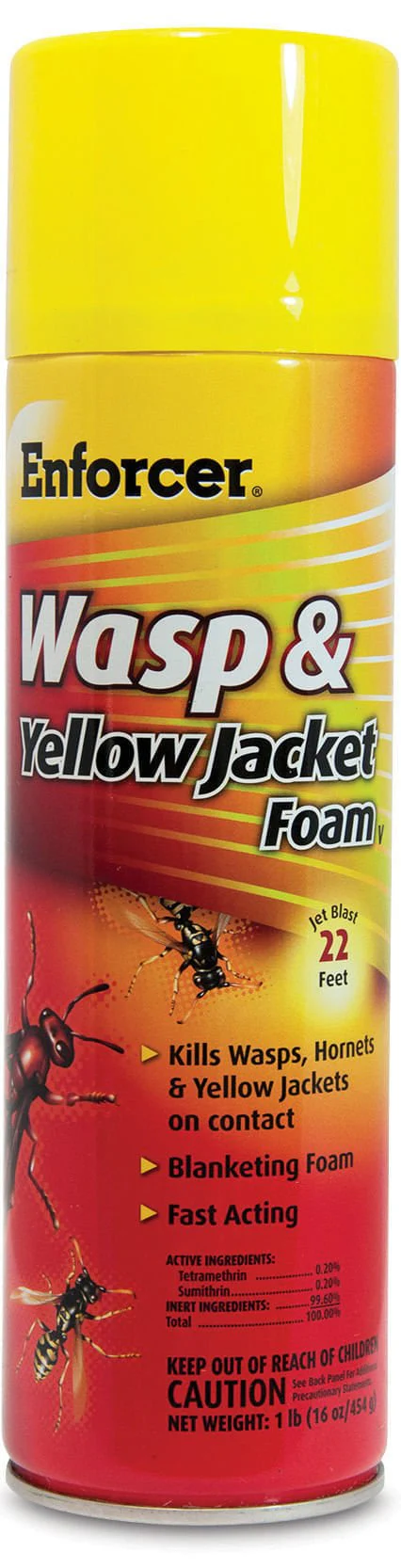 Enforcer Wasp & Yellow Jacket Foam, 16 oz - Healthber