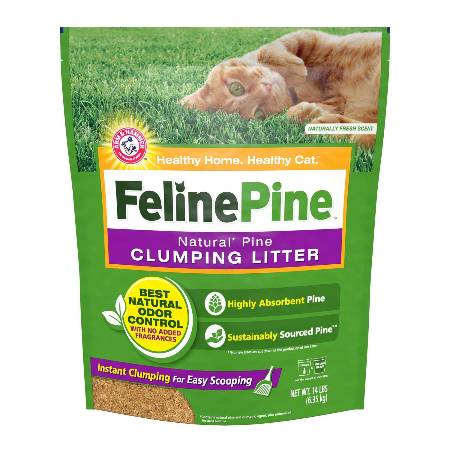 Feline Pine Clumping Cat Litter - Healthber