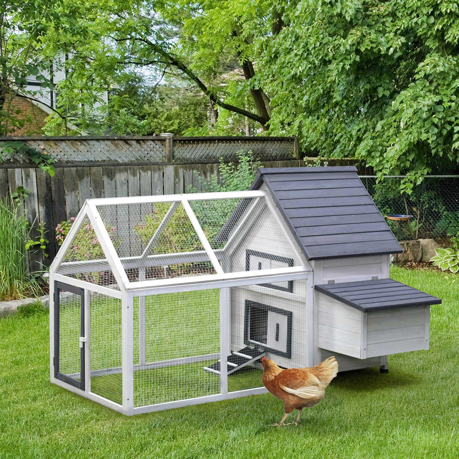 PawHut Wooden Nesting Box Chicken Coop - Healthber