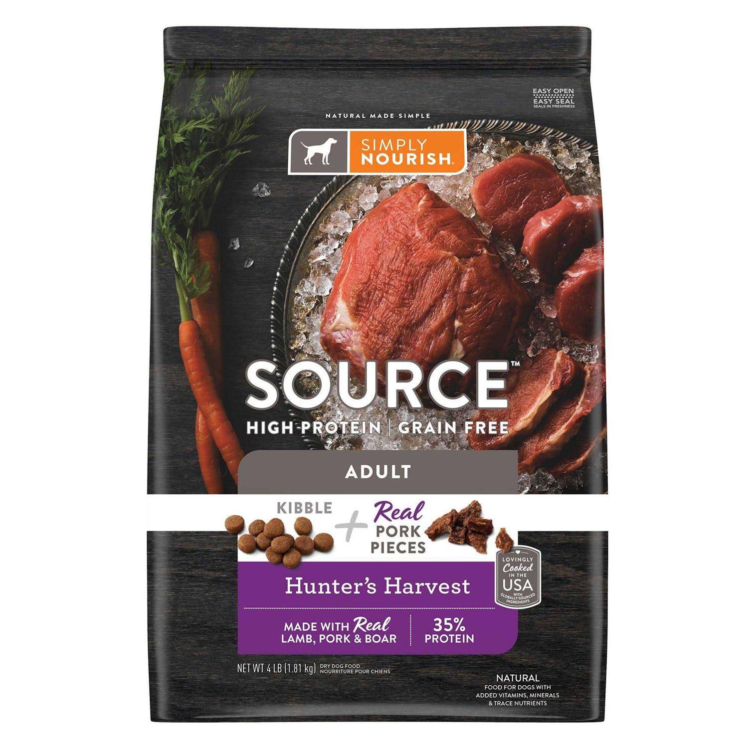 Simply Nourish Source Kibble + Adult Dry Dog Food - Healthber
