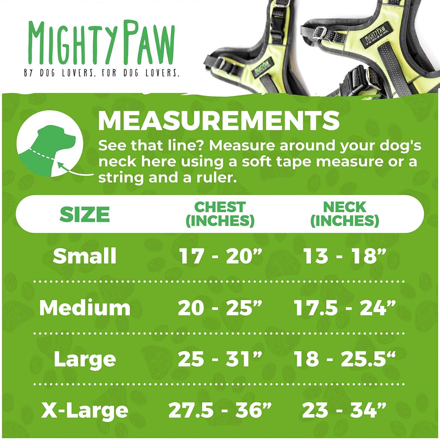 Mighty Paw Sport Harness 2.0 Padded Dog Harness Adjustable Neck and Chest Straps - Healthber
