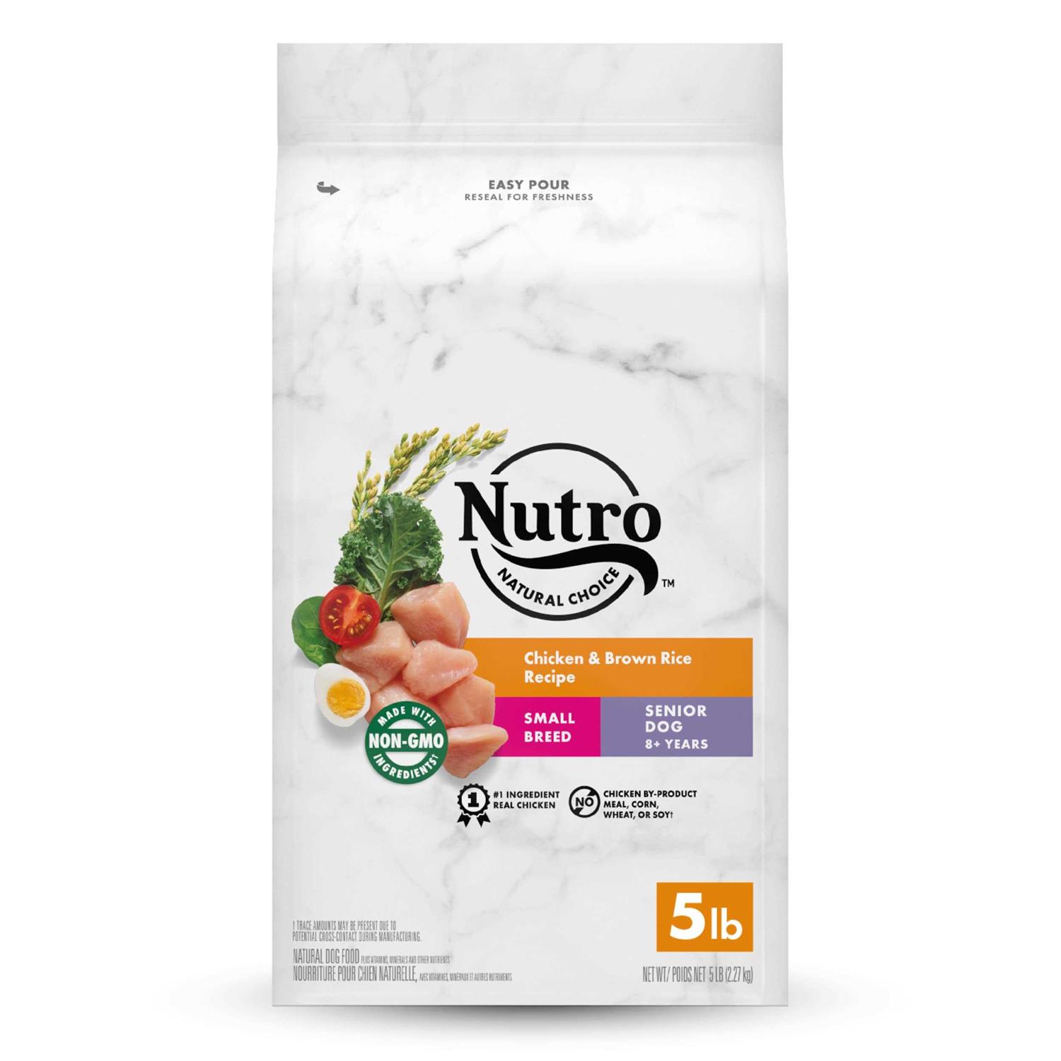 Nutro Natural Choice Chicken & Brown Rice Senior Small Breed Dry Dog Food - Healthber