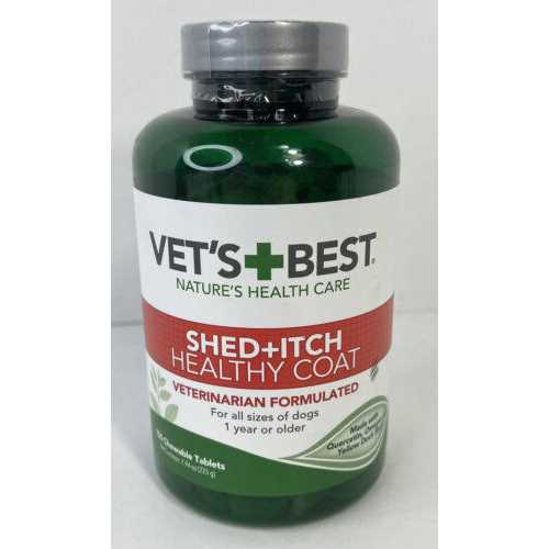Vet’s Best Healthy Coat Shed and Itch Relief Dog Supplements - Healthber