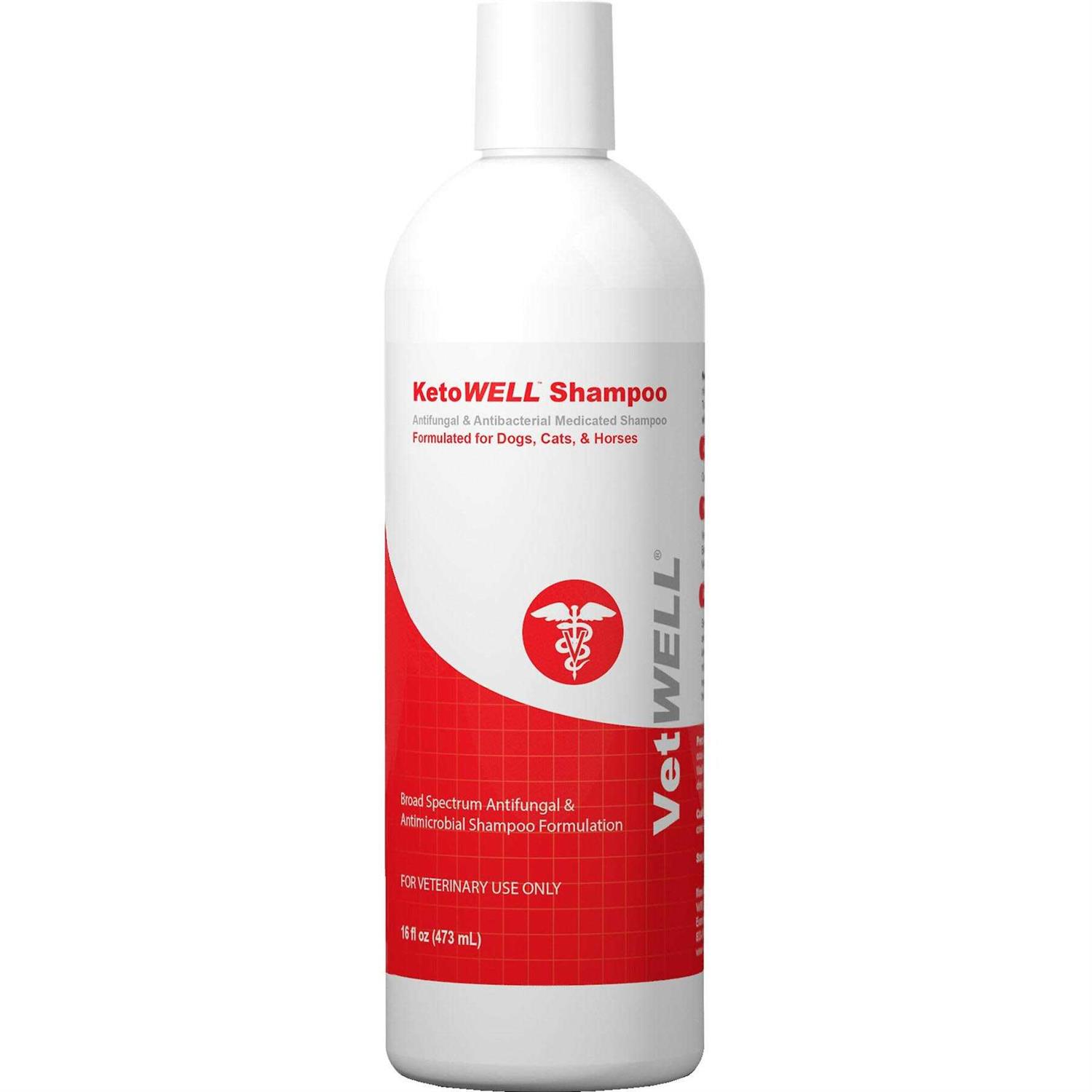 VetWELL KetoWell Antiseptic Dog Cat & Horse Shampoo - Healthber