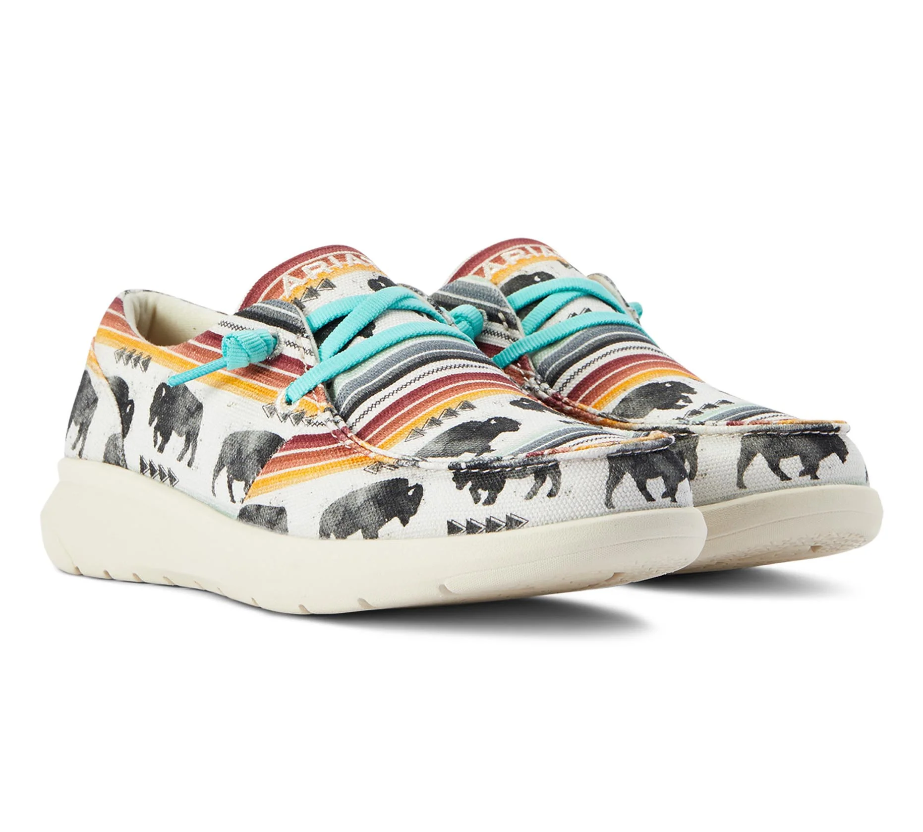 Ariat Women's Hilo Shoes, Buffalo Print - Healthber