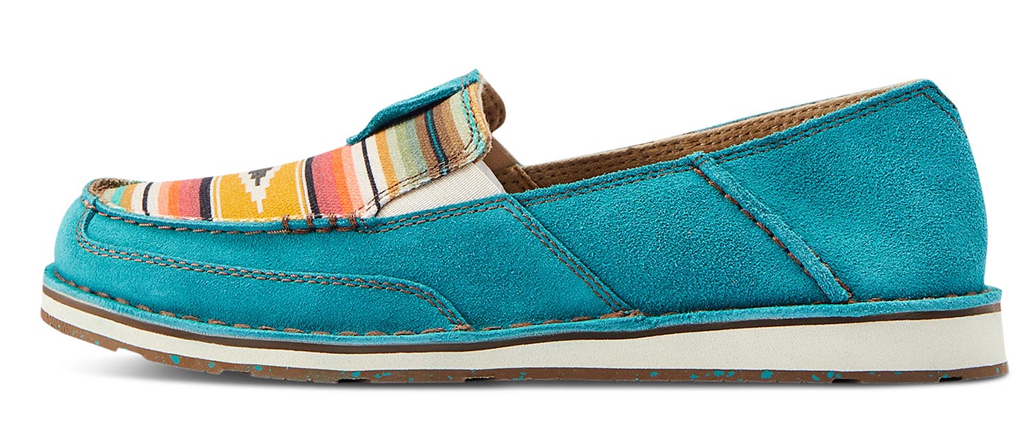 Ariat Women's Cruisers, Teal & Suede - Healthber