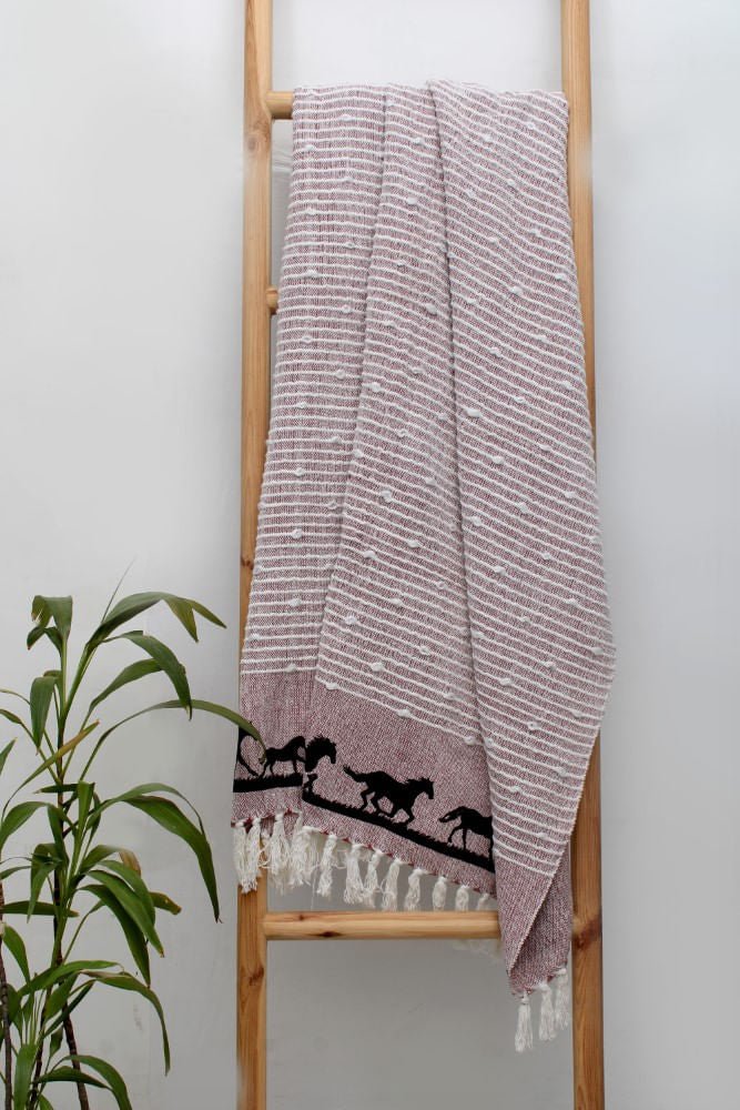 Horses Cotton Throw - Healthber