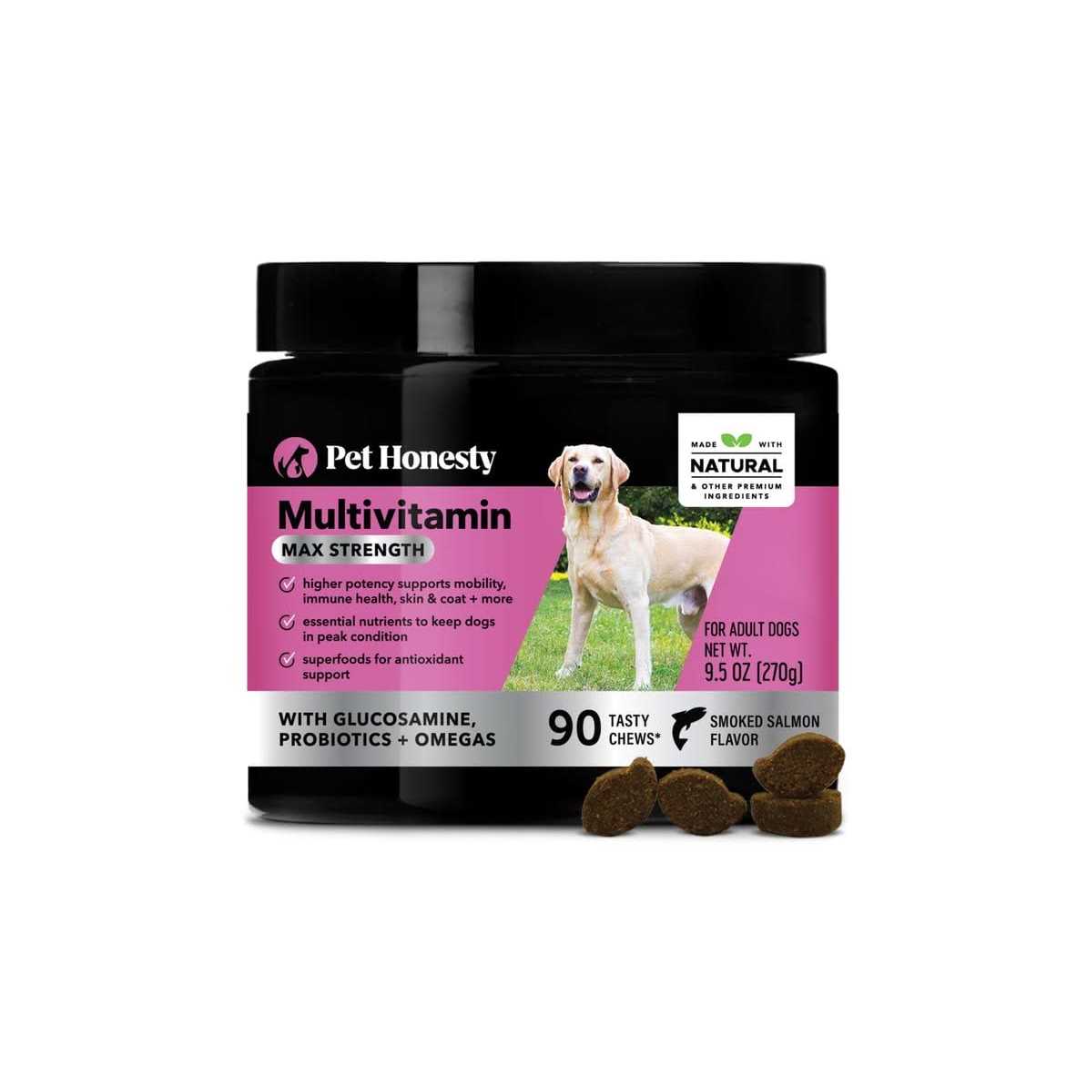 Pet Honesty Dog Multivitamin Max Strength Glucosamine Chews - Healthber