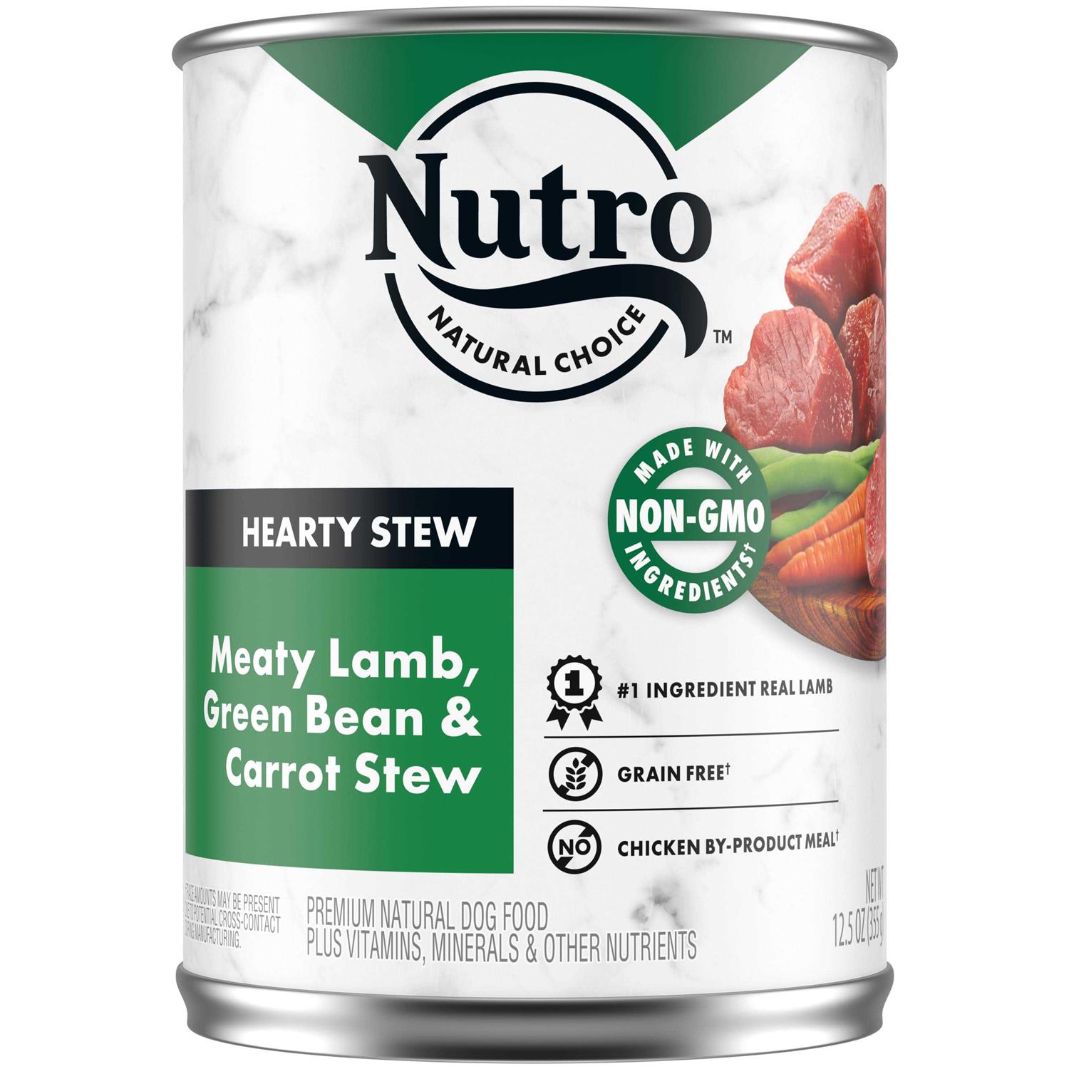 Nutro HEARTY Stew Adult Natural Wet Dog Food Cuts in Gravy Chunky Beef - Healthber