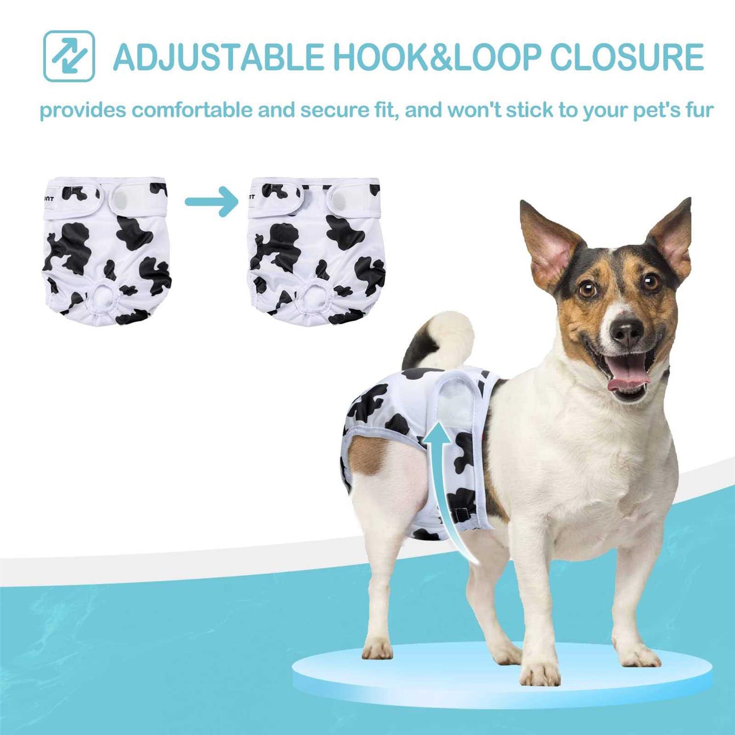 Avont 3 Pack Washable Female Dog Diapers Premium Reusable Highly Absorbent Doggie Diapers Wraps Durable Dog Diaper Cover - Healthber