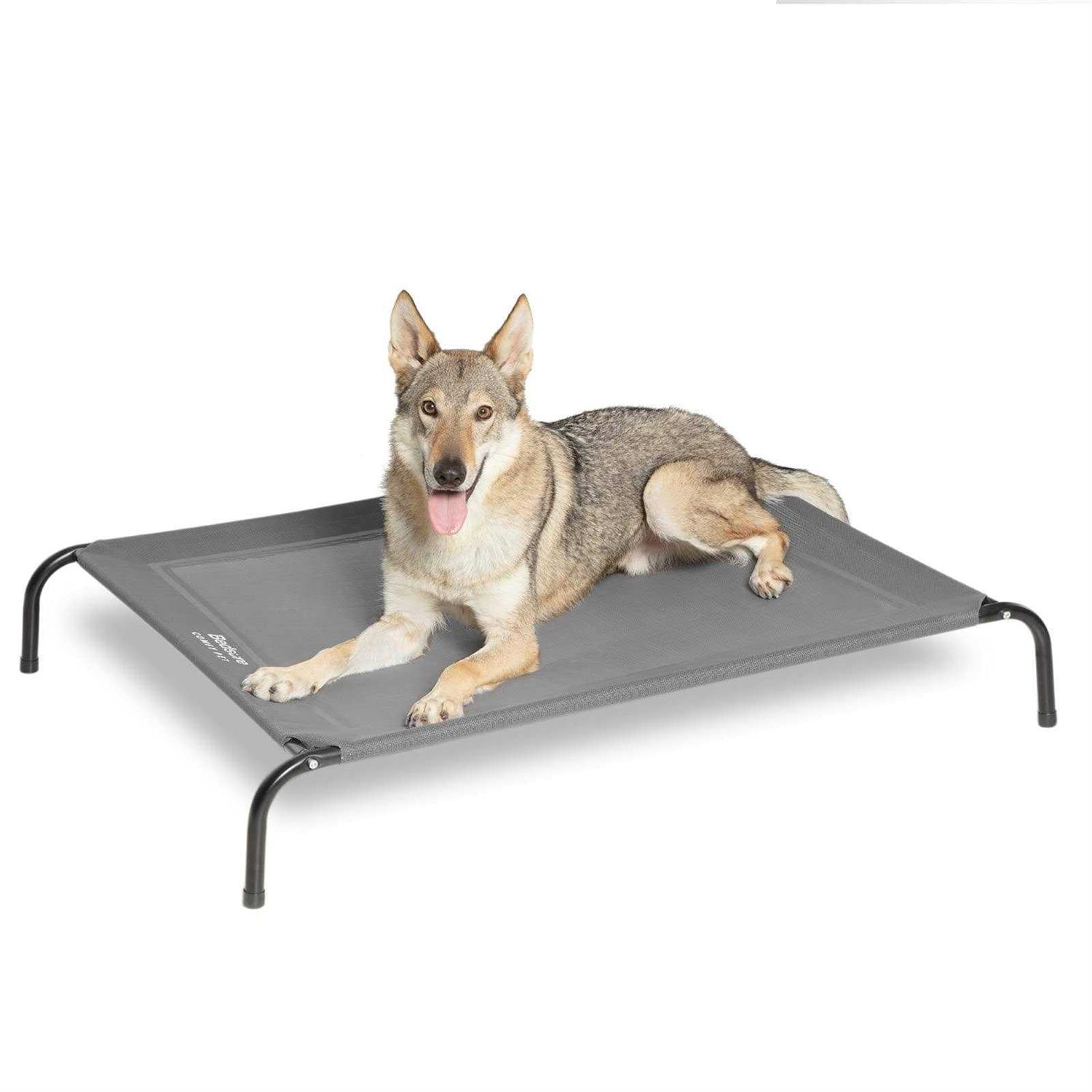 Bedsure Large Elevated Cooling Outdoor Dog Bed Raised Dog Cots Beds for Large Dogs - Healthber