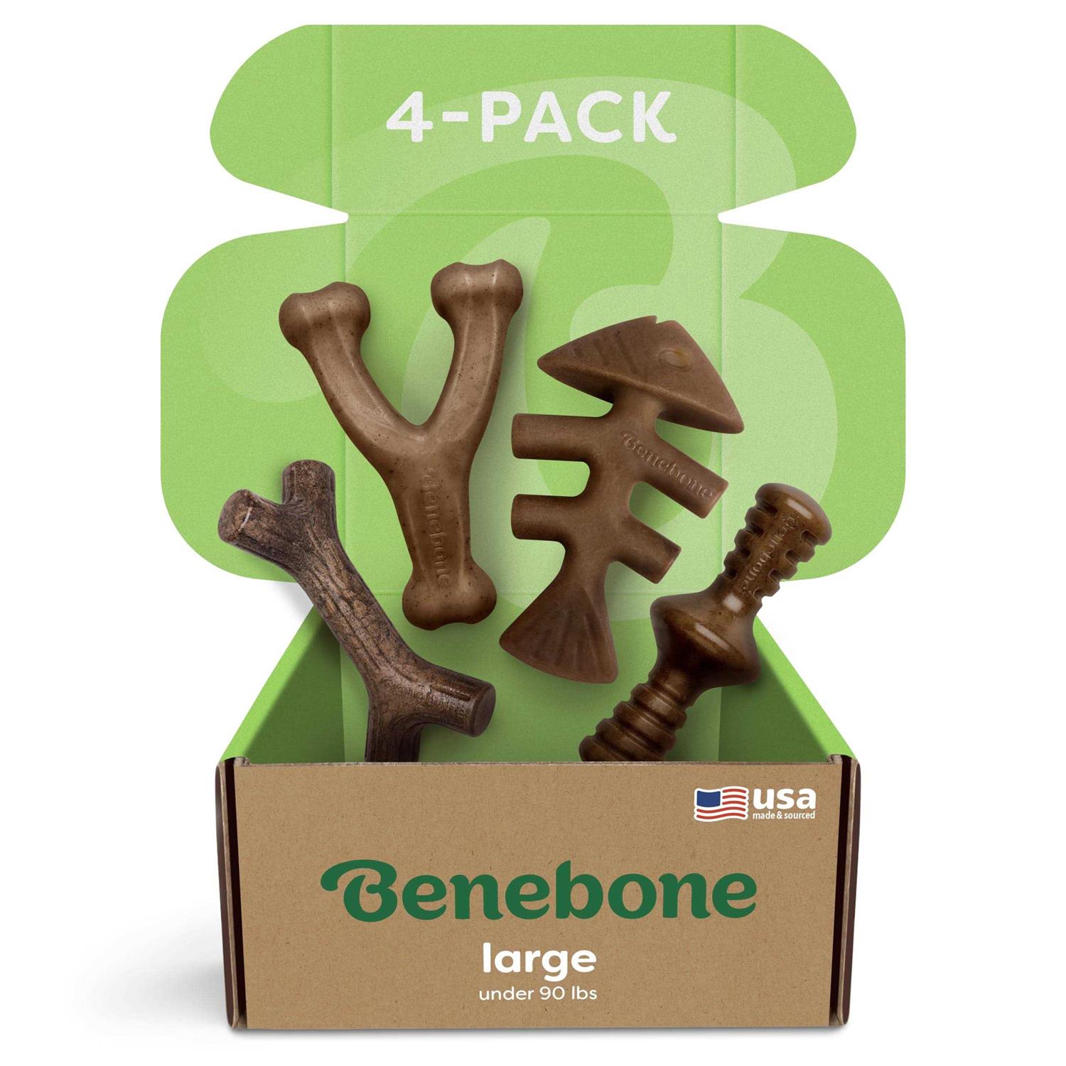Benebone Dog Chew Toy Holiday 4 Pack - Healthber