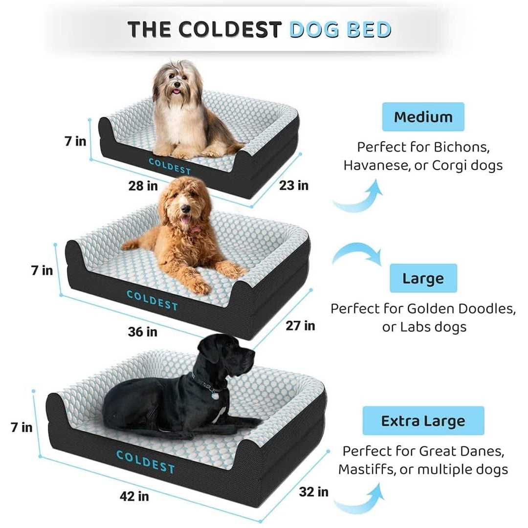Coldest Cozy Dog Bed Cooling Medium Dog Beds - Healthber