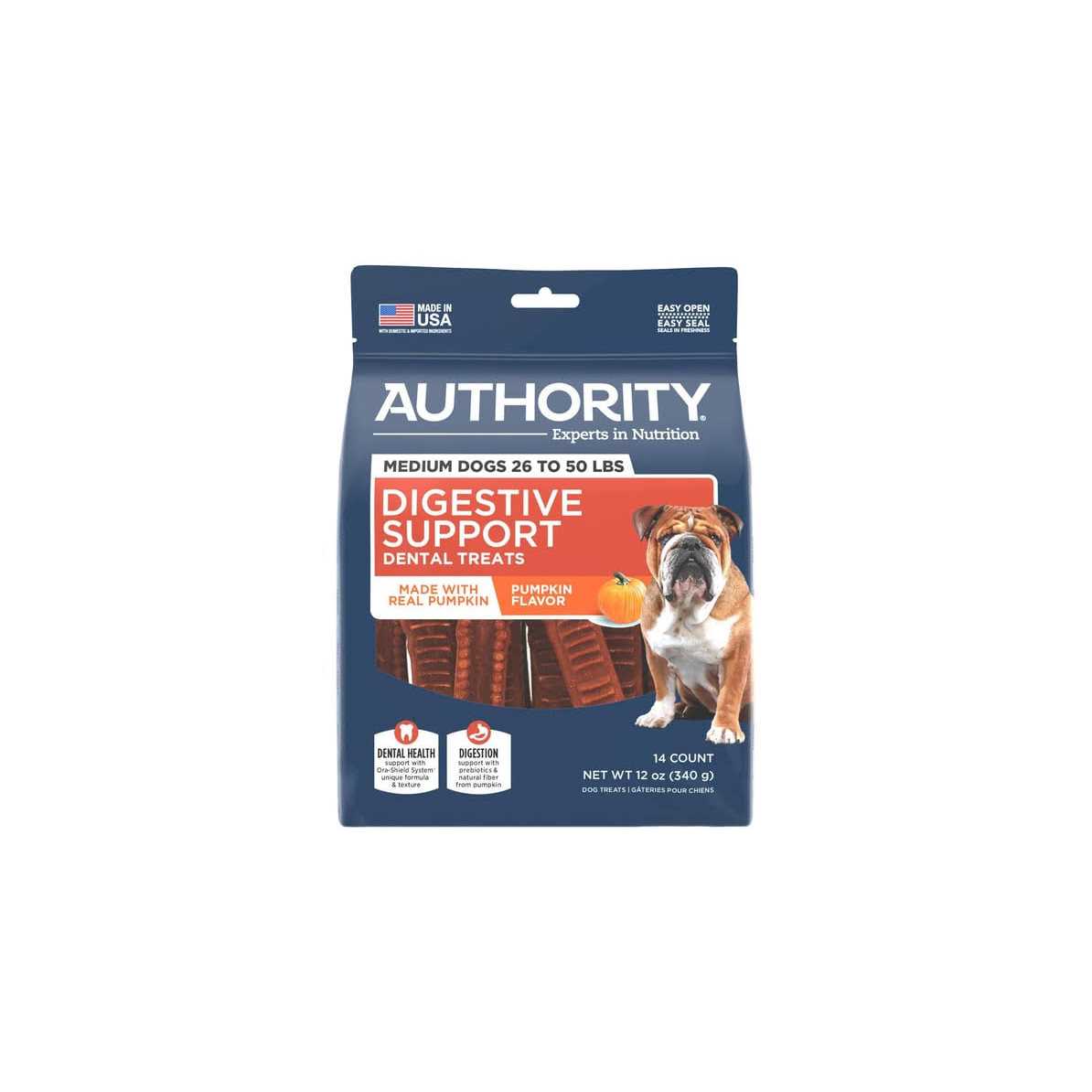 Authority Digestive Support Dog Dental Treat - Healthber