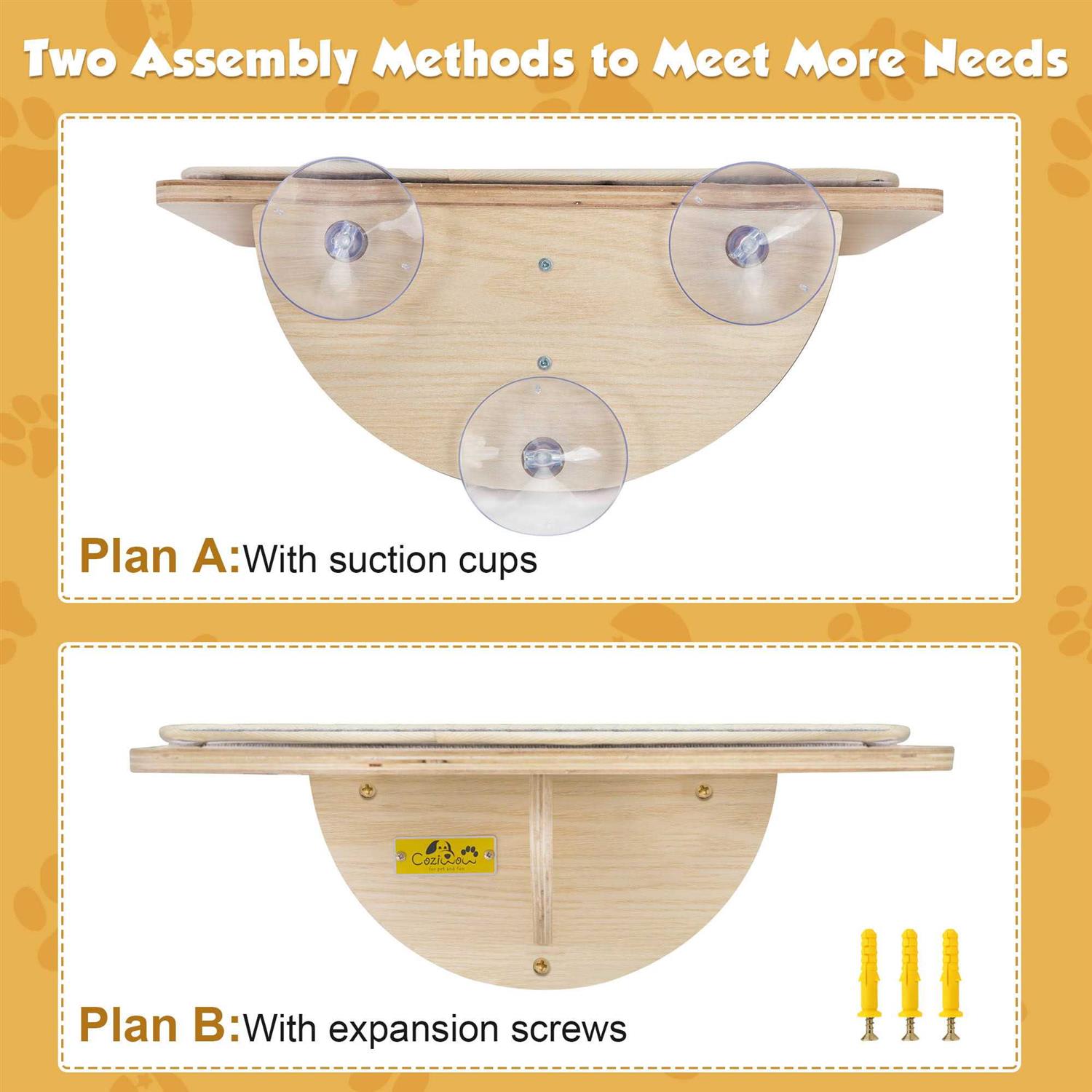 Coziwow Cat Window Perch with Suction Cups - Healthber