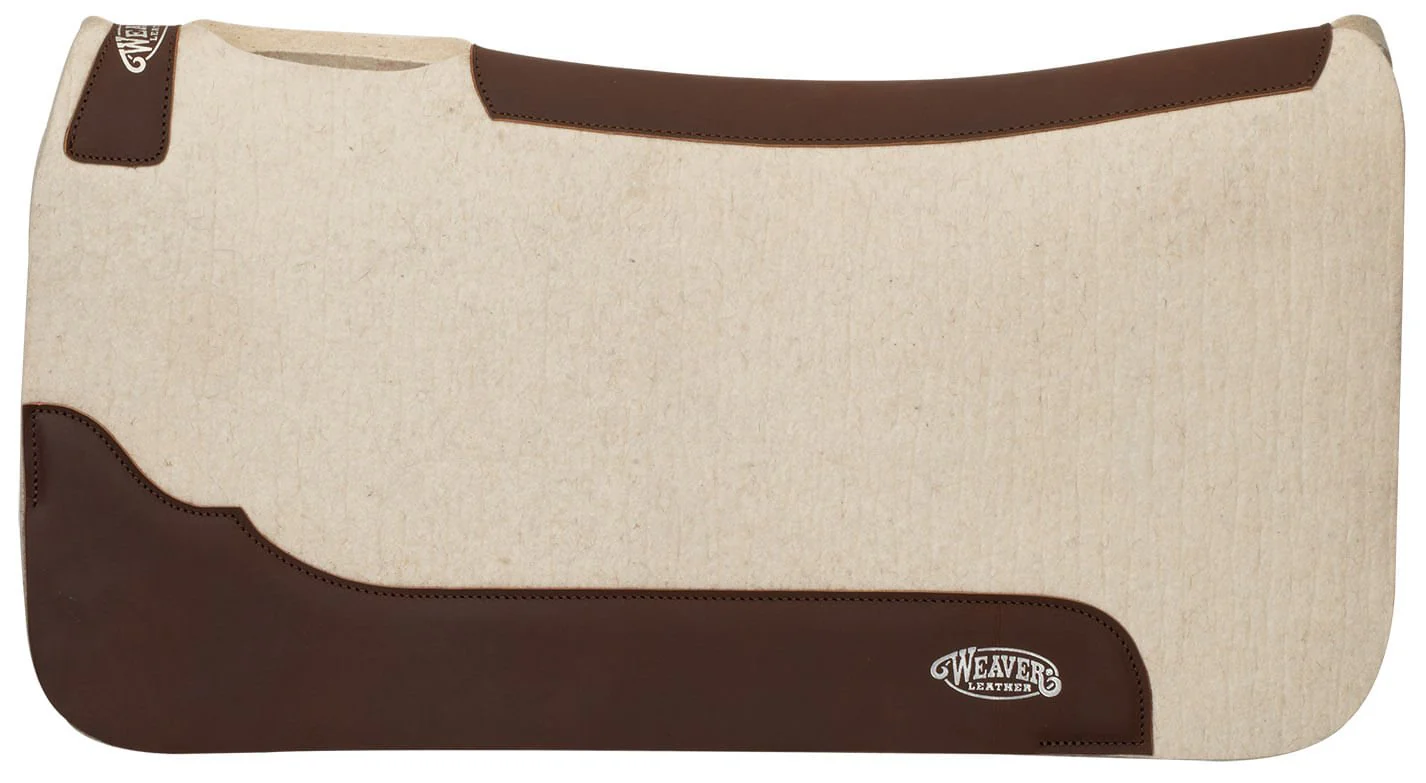 Weaver Steam Pressed Merino Wool Felt Saddle Pad - Healthber
