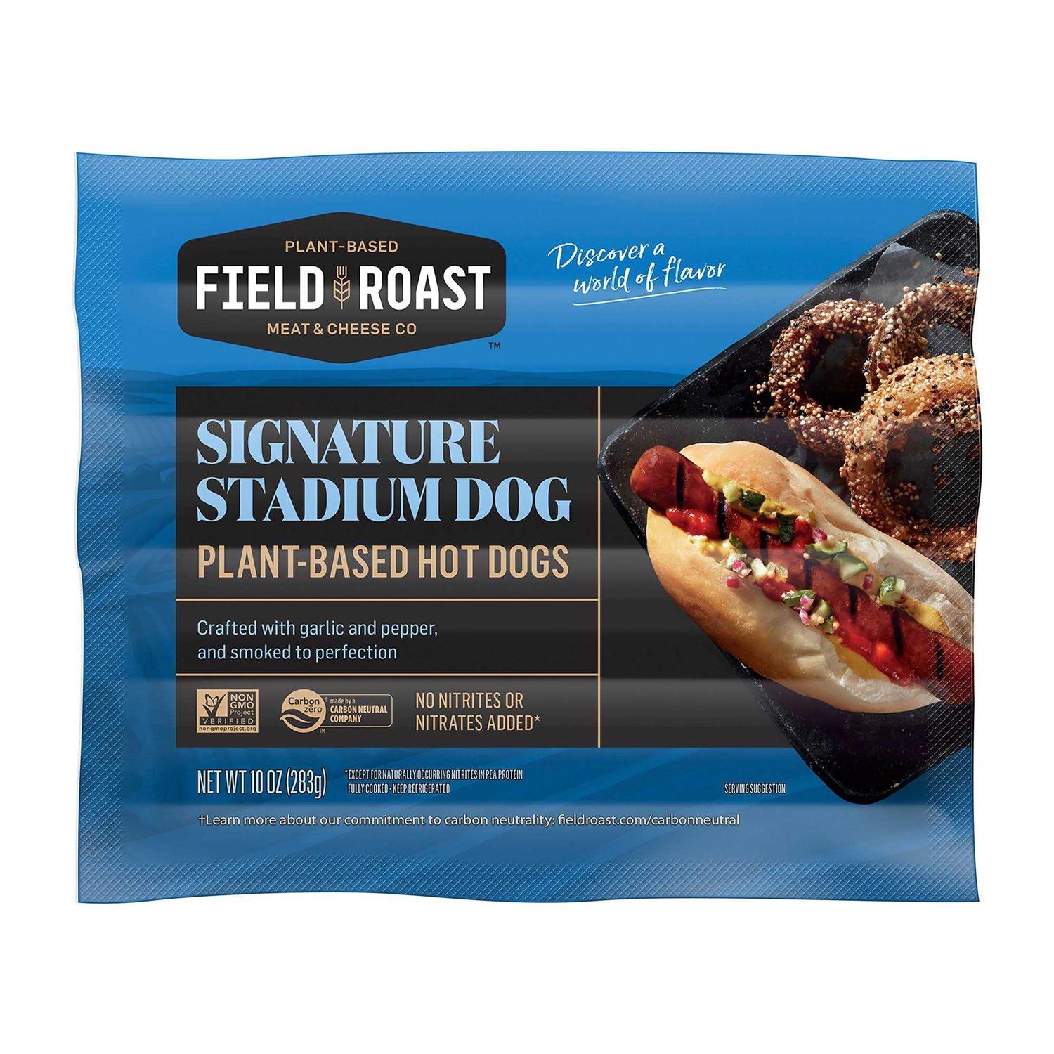 Field Roast Plant-Based Signature Stadium Hot Dogs - Healthber