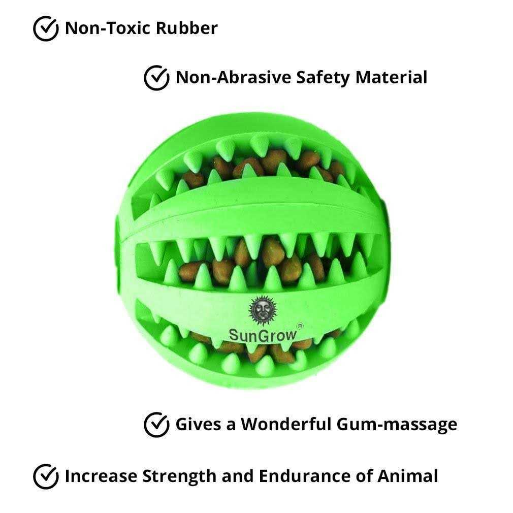 SunGrow Teething Treat Chew Ball for Rabbit Ferret Guinea Pig - Healthber