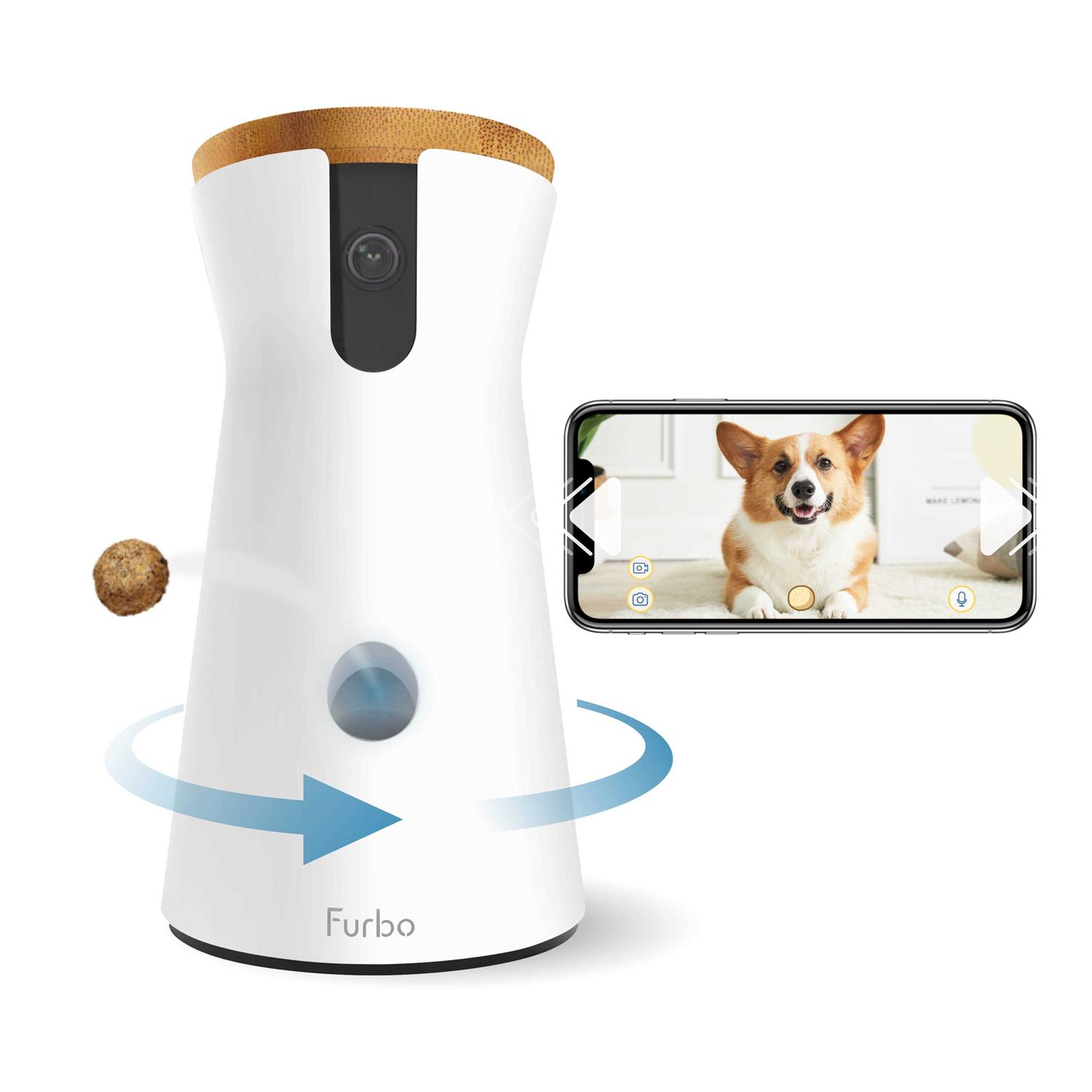 Furbo 360° Dog Camera Rotating 360° View Wide-Angle Pet Camera FURBO3 - Healthber