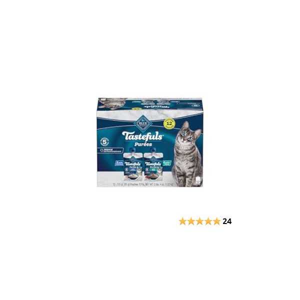 Blue Buffalo Tastefuls Adult Cat Natural Purées Variety Pack - Healthber