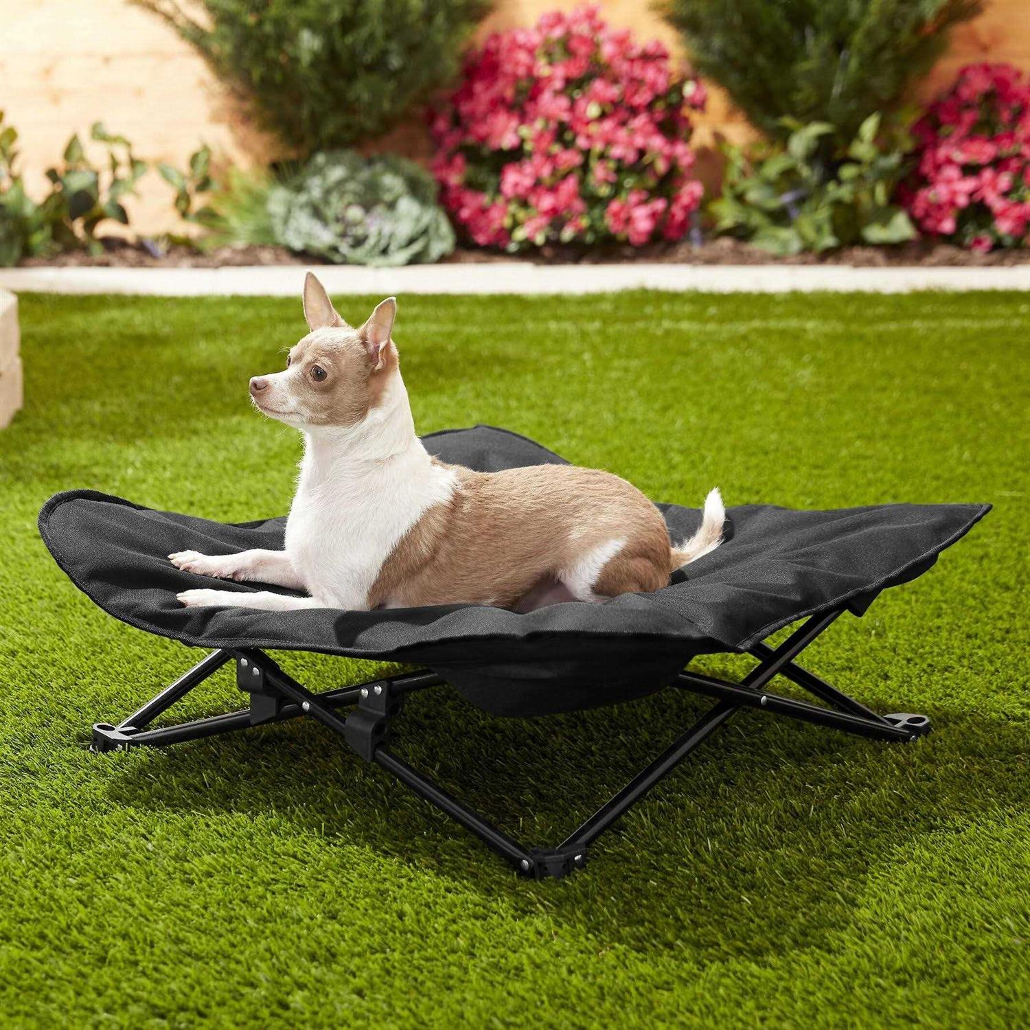 HDP Elevated Padded Napper Cot Space Saver Pet Bed - Healthber