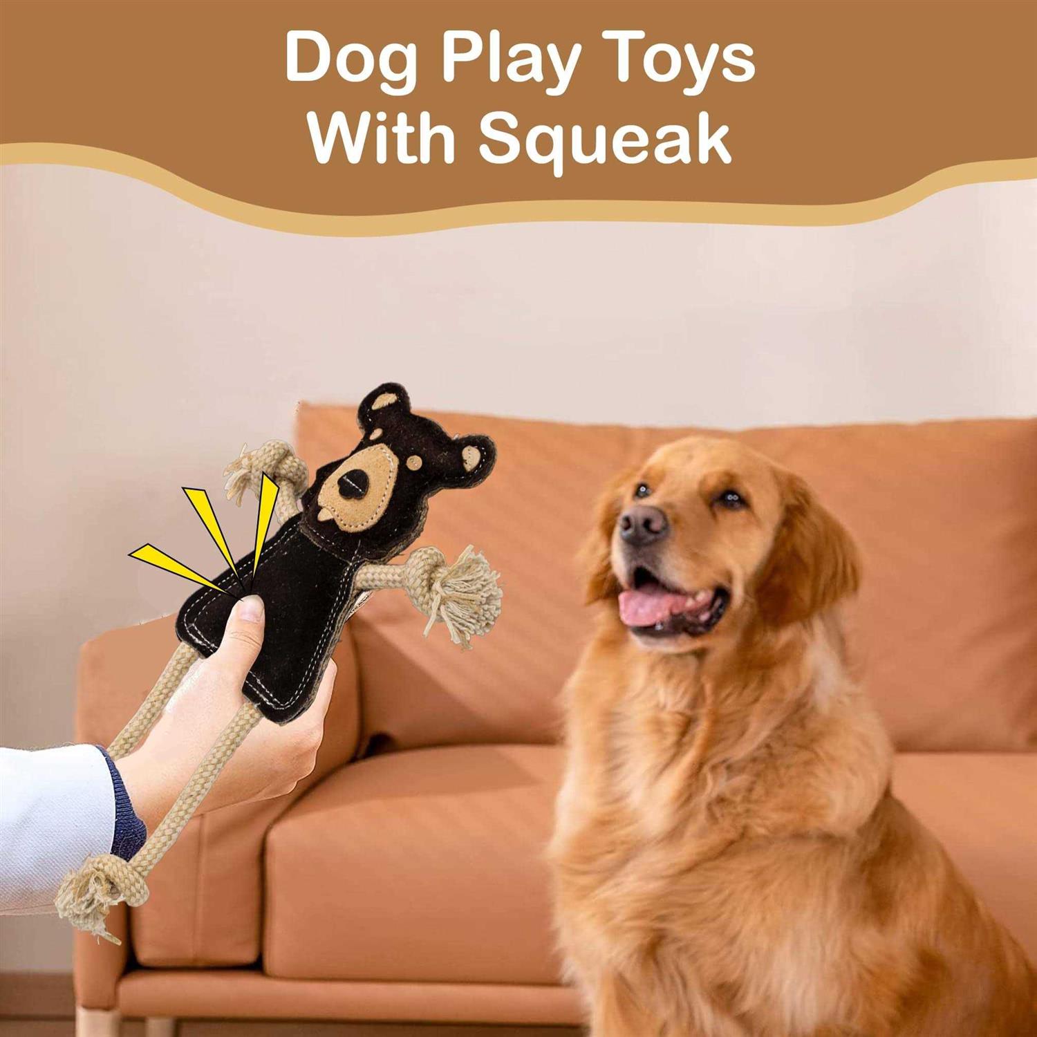 Dura-Fused Leather Forest Dog Toy Assorted - Healthber