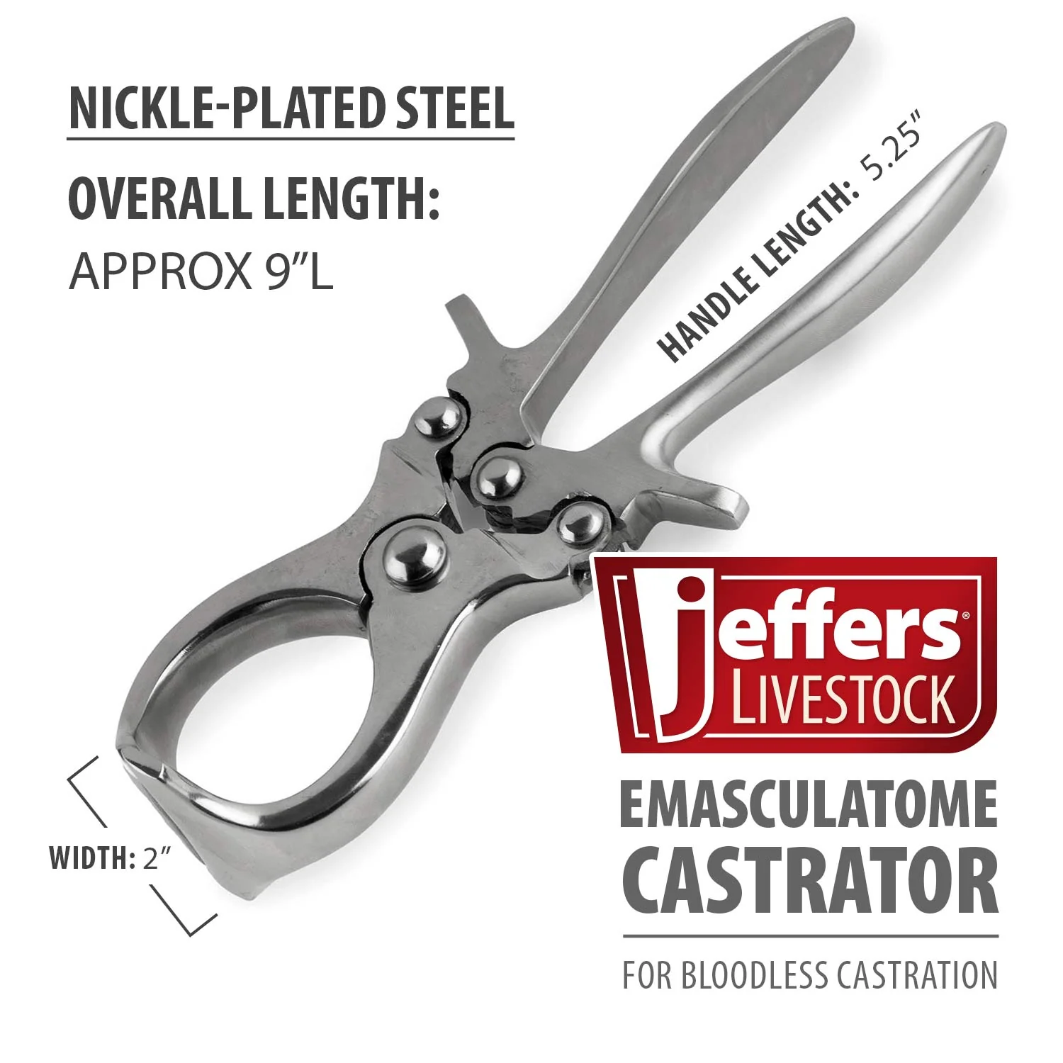 Emasculatome Steel Castrator Tool, 9