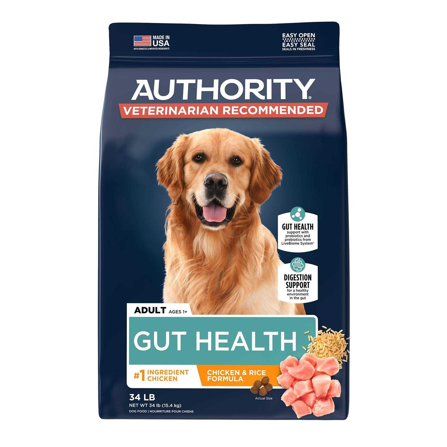 Authority Gut Health Adult Dry Dog Food - Healthber