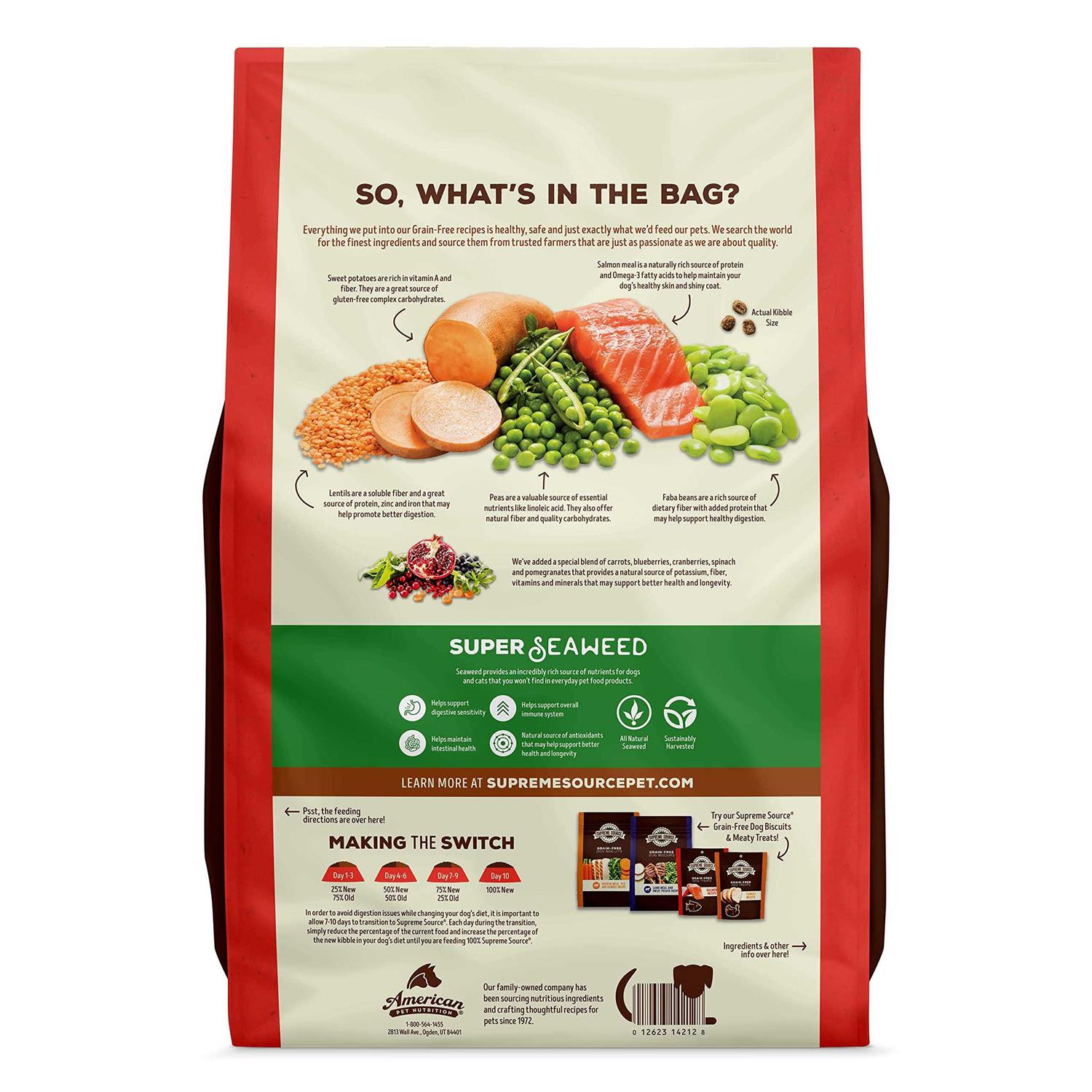 Supreme Source Grain Free Meal and Sweet Potato Recipe Dog Food - Healthber