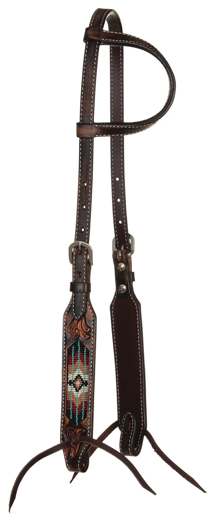 Circle Y Beaded Southwest One Ear Headstall - Healthber