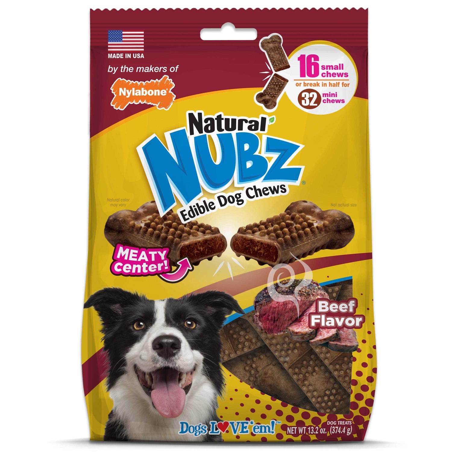 Nylabone Natural Nubz Edible Dog Chews - Healthber