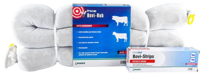 Prozap Bovi-Rub Cattle Backrubber & Bovi-Strips - Healthber