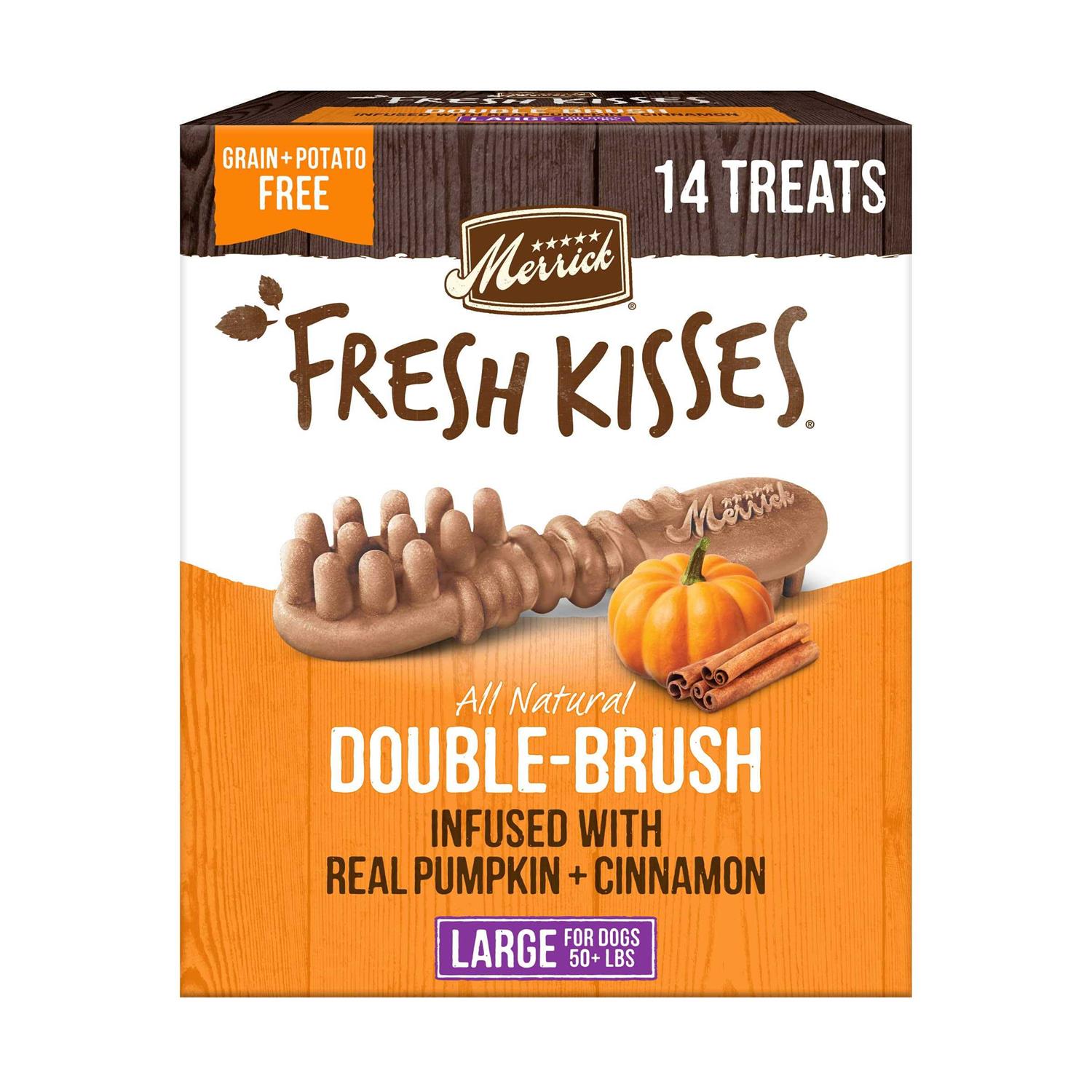 Merrick Dog Fresh Kisses Pumpkin Cinnamon - Healthber
