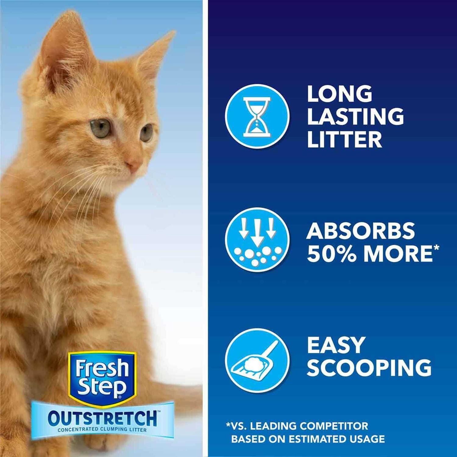 Fresh Step Outstretch Febreze Concentrated Clumping Litter - Healthber