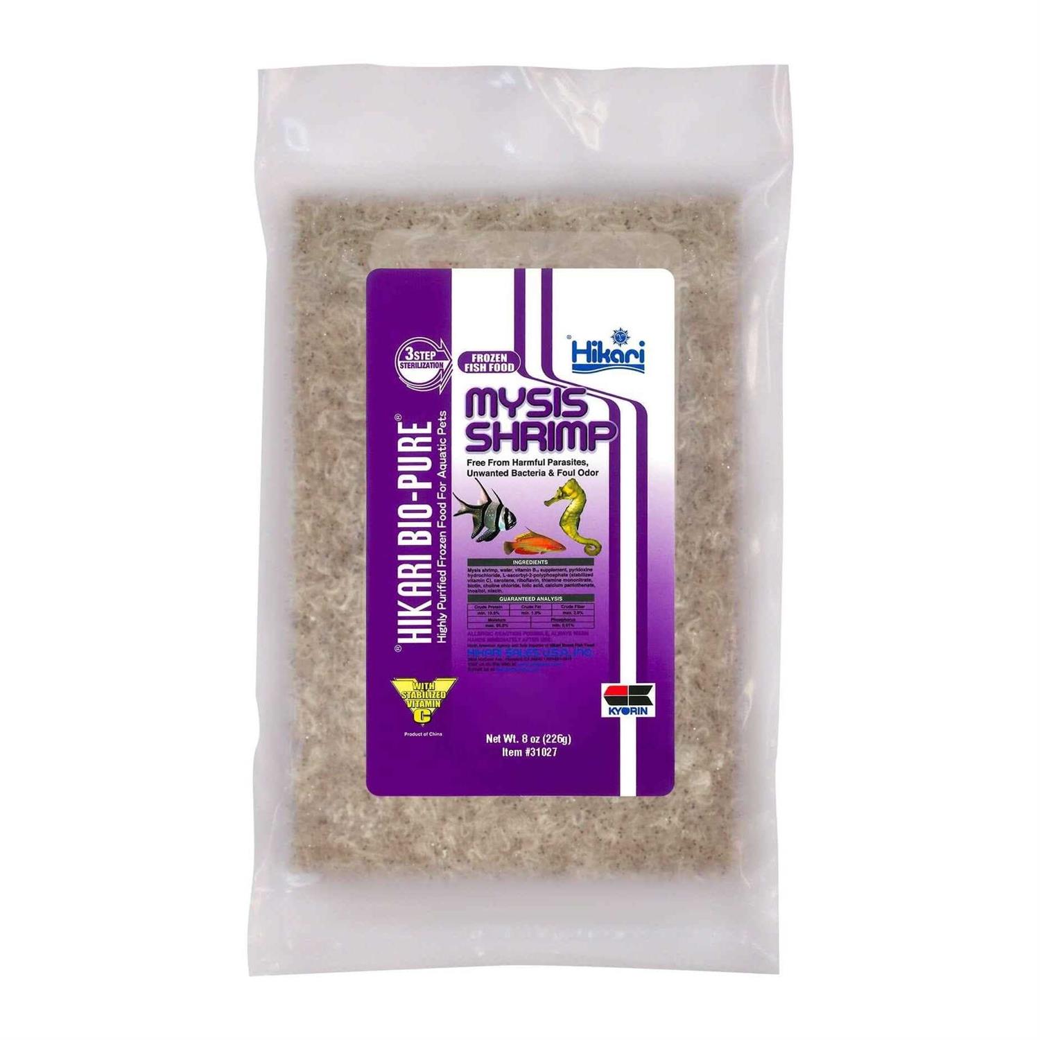 Hikari Bio-Pure Frozen Mysis Shrimp 3.5 oz Cubes - Healthber